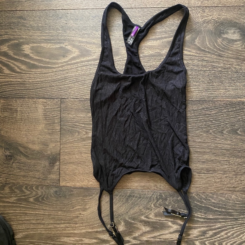 Maison close garter lingerie shirt